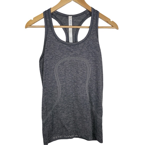 lululemon athletica Tops - Lululemon heathered grey swiftly Racerback  tank top size 8 women’s